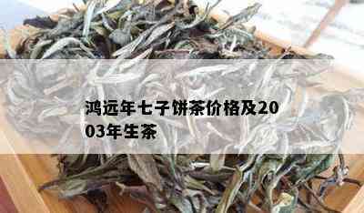 鸿远年七子饼茶价格及2003年生茶