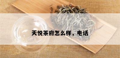 天悦茶府怎么样，电话