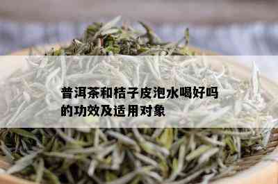 普洱茶和桔子皮泡水喝好吗的功效及适用对象