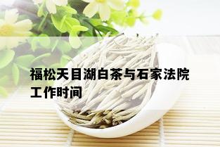 福松天目湖白茶与石家法院工作时间