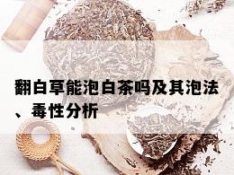 翻白草能泡白茶吗及其泡法、性分析