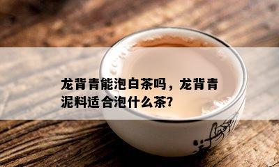 龙背青能泡白茶吗，龙背青泥料适合泡什么茶？