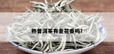 熟普洱茶有金花香吗？