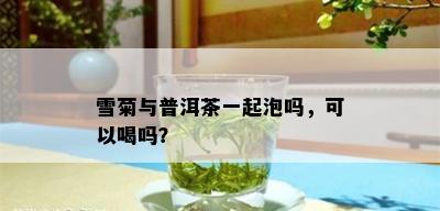 雪菊与普洱茶一起泡吗，可以喝吗？