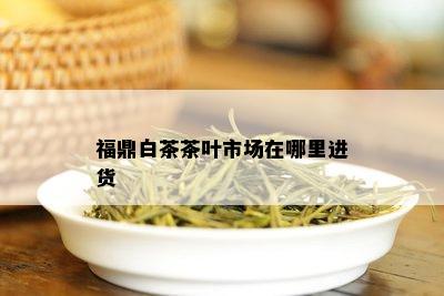 福鼎白茶茶叶市场在哪里进货