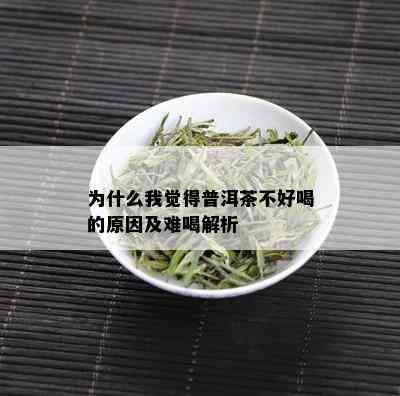 为什么我觉得普洱茶不好喝的原因及难喝解析