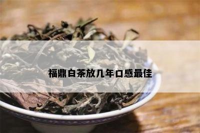 福鼎白茶放几年口感更佳