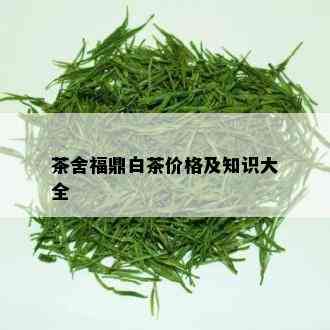 茶舍福鼎白茶价格及知识大全