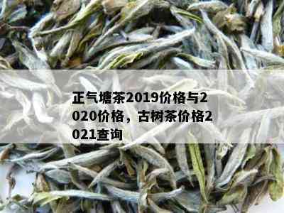 正气塘茶2019价格与2020价格，古树茶价格2021查询