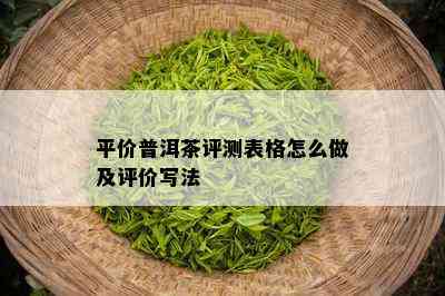 平价普洱茶评测表格怎么做及评价写法