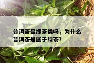 普洱茶是绿茶类吗，为什么普洱茶是属于绿茶？