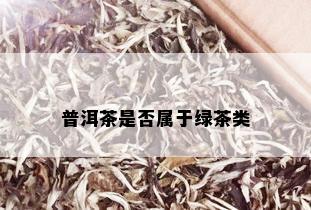 普洱茶是否属于绿茶类