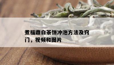 煮福鼎白茶饼冲泡方法及窍门，视频和图片