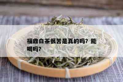 福鼎白茶很苦是真的吗？能喝吗？