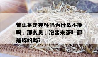 普洱茶是挂杯吗为什么不能喝，那么贵，泡出来茶叶都是碎的吗？