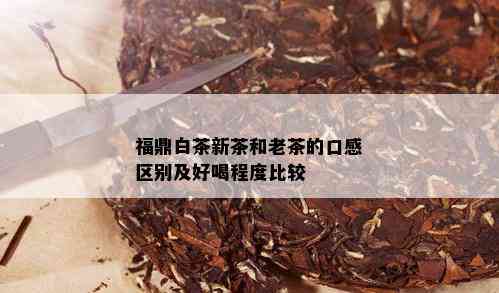 福鼎白茶新茶和老茶的口感区别及好喝程度比较