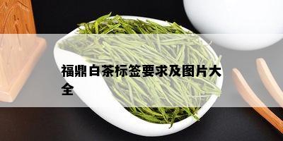 福鼎白茶标签要求及图片大全