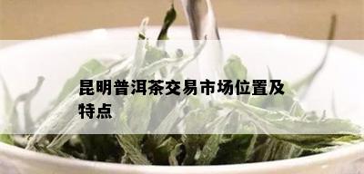 昆明普洱茶交易市场位置及特点