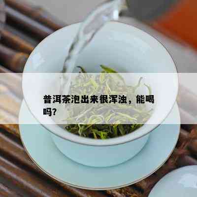 普洱茶泡出来很浑浊，能喝吗？