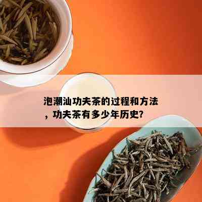 泡潮汕功夫茶的过程和方法，功夫茶有多少年历史？