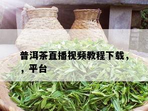 普洱茶直播视频教程下载，，平台