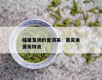 福建发货的普洱茶：真实来源及特点