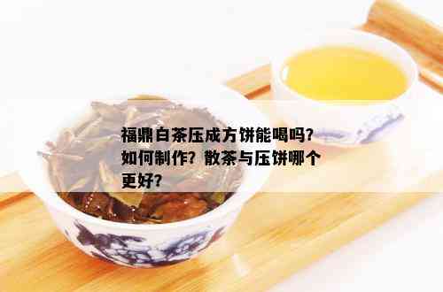 福鼎白茶压成方饼能喝吗？如何制作？散茶与压饼哪个更好？