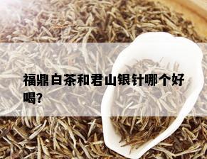 福鼎白茶和君山银针哪个好喝？