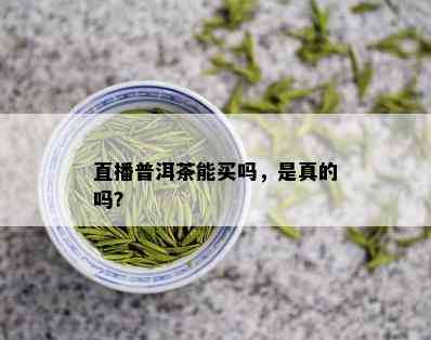 直播普洱茶能买吗，是真的吗？