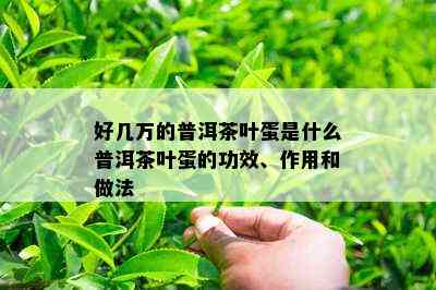 好几万的普洱茶叶蛋是什么普洱茶叶蛋的功效、作用和做法