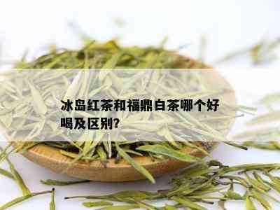 冰岛红茶和福鼎白茶哪个好喝及区别？