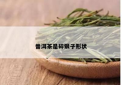 普洱茶是碎银子形状