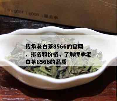 传承老白茶8566的官网、排名和价格，了解传承老白茶8566的品质