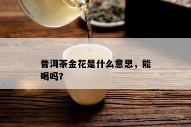 普洱茶金花是什么意思，能喝吗？