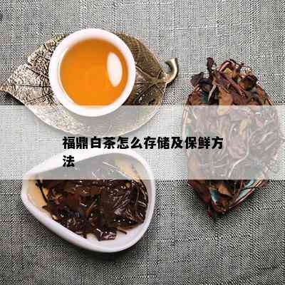 福鼎白茶怎么存储及保鲜方法