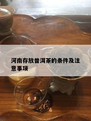 河南存放普洱茶的条件及注意事项