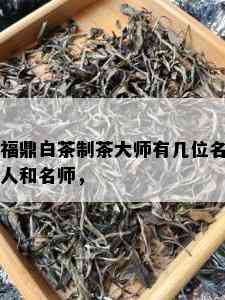 福鼎白茶制茶大师有几位名人和名师，