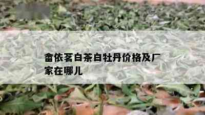 畲依茗白茶白牡丹价格及厂家在哪儿