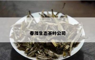 春茂生态茶叶公司