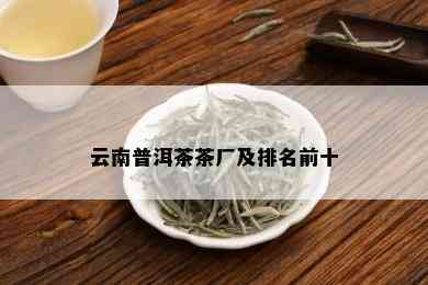 云南普洱茶茶厂及排名前十