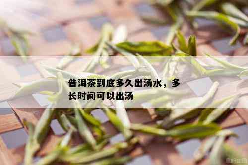 普洱茶到底多久出汤水，多长时间可以出汤