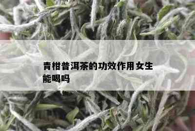 青柑普洱茶的功效作用女生能喝吗