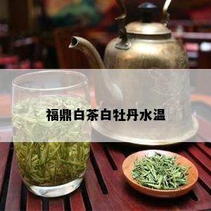 福鼎白茶白牡丹水温