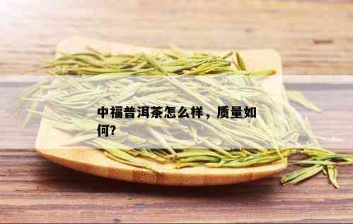 中福普洱茶怎么样，质量如何？