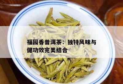 福园香普洱茶：独特风味与健功效完美结合