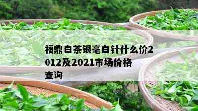 福鼎白茶银毫白针什么价2012及2021市场价格查询