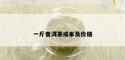 一斤普洱茶成本及价格