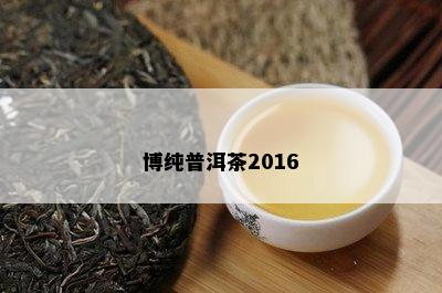 博纯普洱茶2016