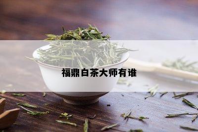 福鼎白茶大师有谁