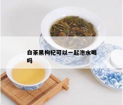 白茶黑枸杞可以一起泡水喝吗